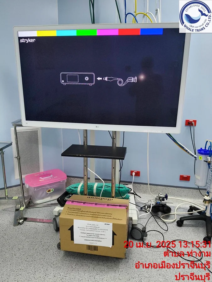 Delivery stryker 1788 operating machine to phra bhaibhubej hospital