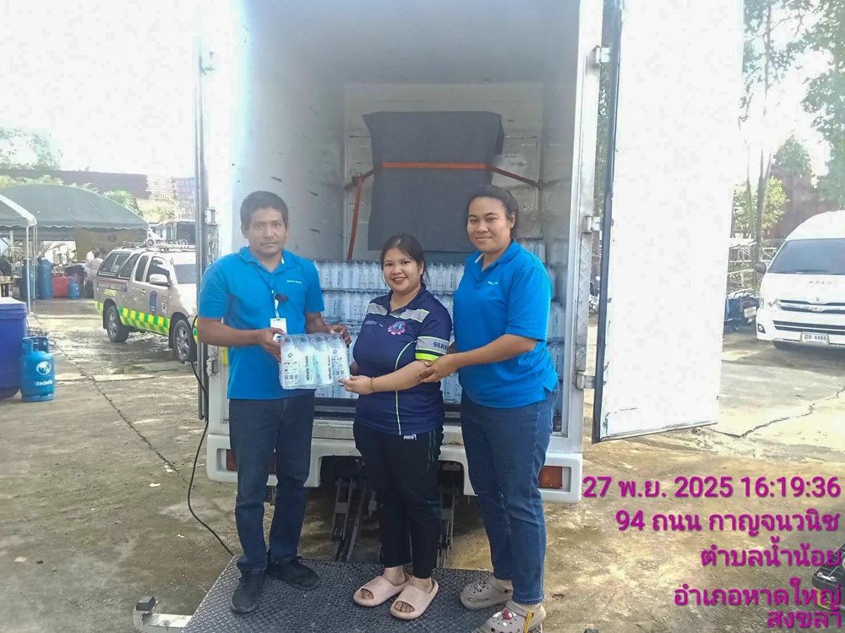 The mission to deliver clean drinking water to flood victims in hat yai in 2025