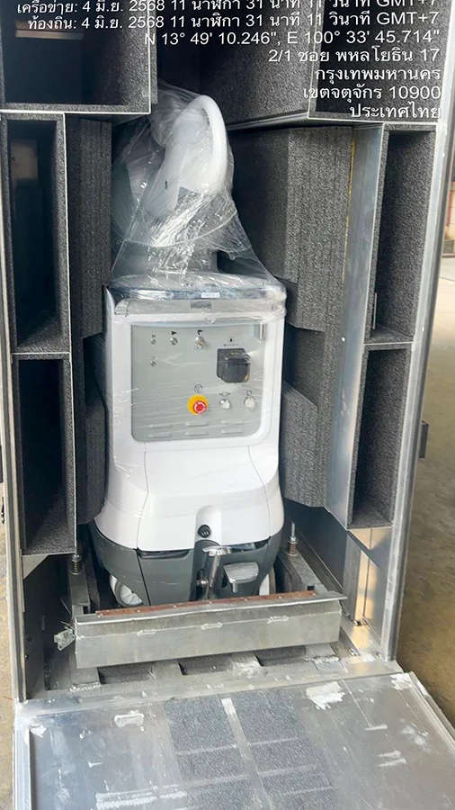 Transportation and installation of the stryker mako surgical robot at siriraj hospital