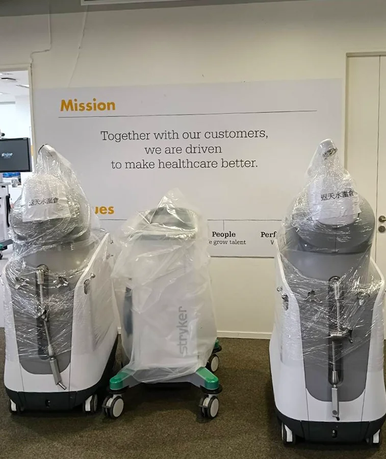 Transportation and installation of the stryker mako surgical robot at siriraj hospital